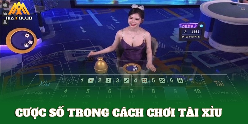 Cược số trong cách chơi Tài Xỉu